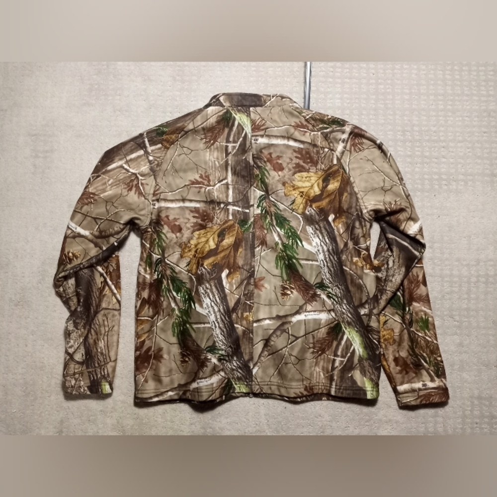 Scent Lok Full Season Base Layer Realtree Fleece Camo Jacket Mens Size Large - Picture 16 of 16